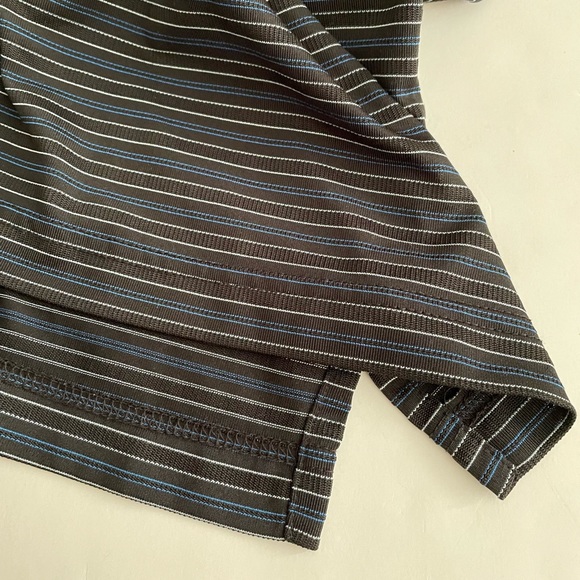 Golf performance Men's Black/Gray/ Blue Polo Sz M - Picture 6 of 9